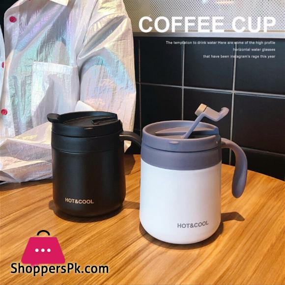 Stainless Steel Mini Thermos Mug Cute Water Bottle For Girls Travel Vacuum Flasks Thermal Bottle Coffee Tea Cup - 350ML