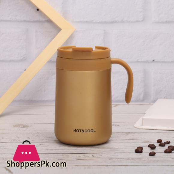 Stainless Steel Mini Thermos Mug Cute Water Bottle For Girls Travel Vacuum Flasks Thermal Bottle Coffee Tea Cup - 350ML
