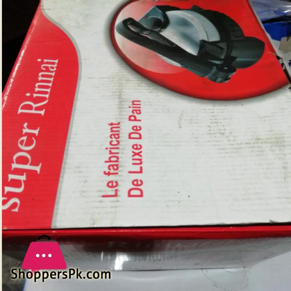 Super Rinnai De luxe Roti Maker Machine Electric ST-226 - Black & Silver 900 W