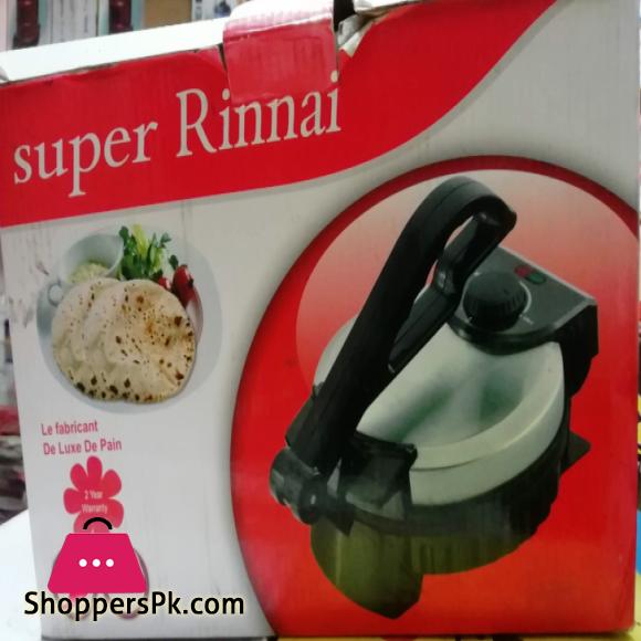 Super Rinnai De luxe Roti Maker Machine Electric ST-226 - Black & Silver 900 W