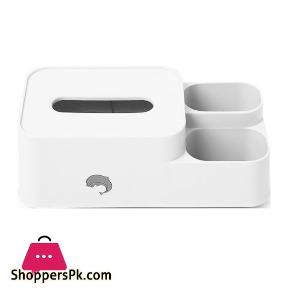 Tabletop Tissue Organizer Large Capacity Napkin Holder Home Tissue Container
