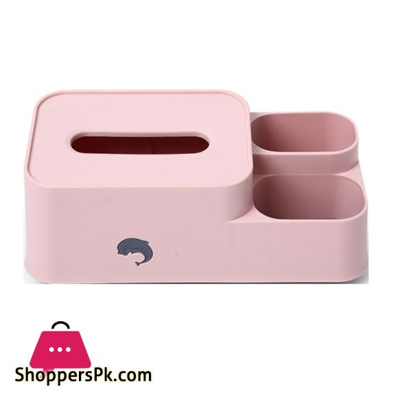 Tabletop Tissue Organizer Large Capacity Napkin Holder Home Tissue Container