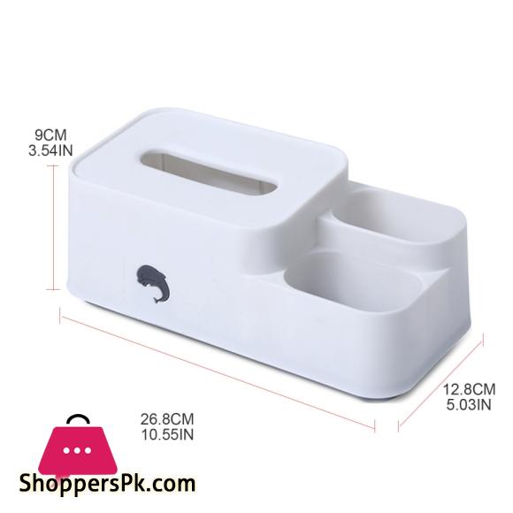 Tabletop Tissue Organizer Large Capacity Napkin Holder Home Tissue Container