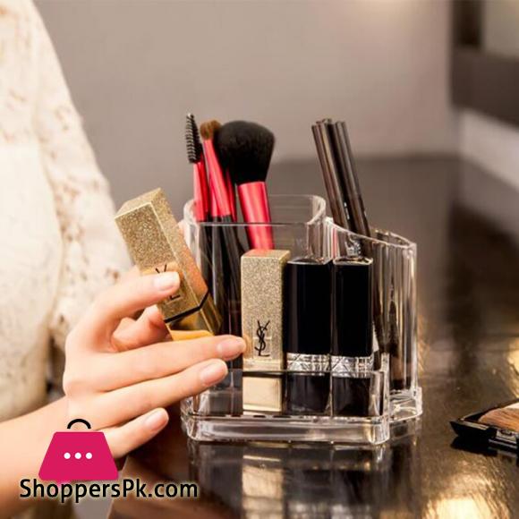 Transparent Makeup Brush Storage Box Organizer Acrylic Cosmetics Manager Jewelry Storage Box Office Supplies Business Card