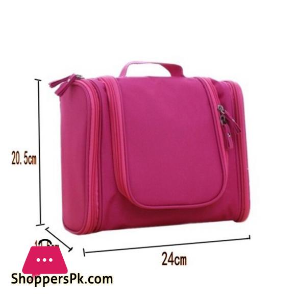 Travel Portable Cosmetic Bag 6 Color hang Hook Folding Wash Make-up Organizer Neceser makeup pouch for Women Beauty Toilet Bag