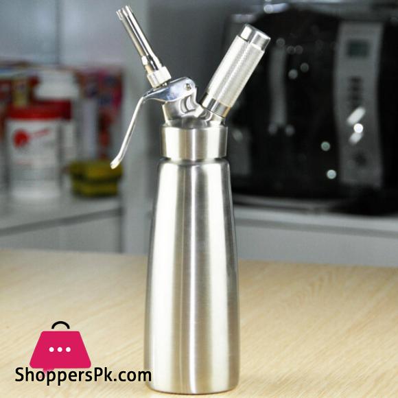 Whip Coffee Dessert Fresh Cream Butter Whipper Dispenser 500ml Cream Gun High Grade Stainless Steel Cream Whipper