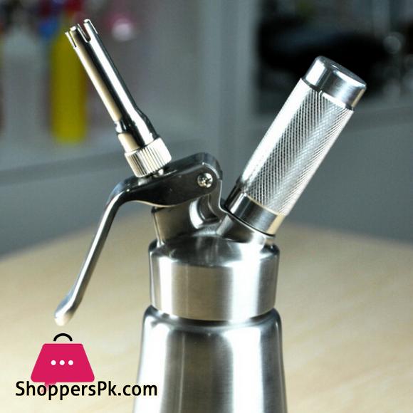 Whip Coffee Dessert Fresh Cream Butter Whipper Dispenser 500ml Cream Gun High Grade Stainless Steel Cream Whipper