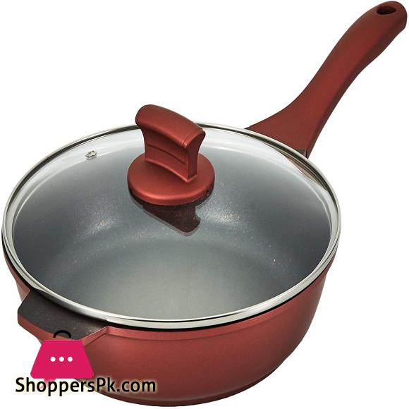 Winsor 9 Pc Cast Aluminum Non Stick Cookware Set, Red WR6004
