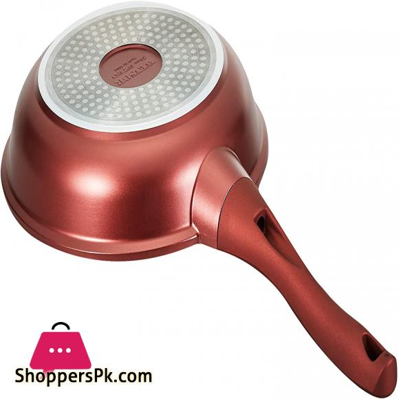Winsor 9 Pc Cast Aluminum Non Stick Cookware Set, Red WR6004