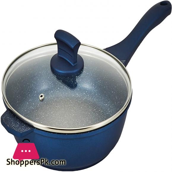 Winsor WR6005 Non-Stick 9 Pieces Cookware Set, Dark Blue, Aluminum