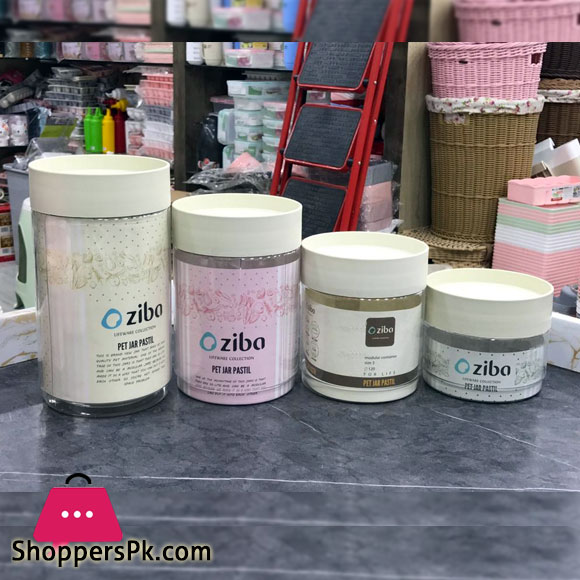 Ziba Sazan Plastic Pet Jar Set of 4