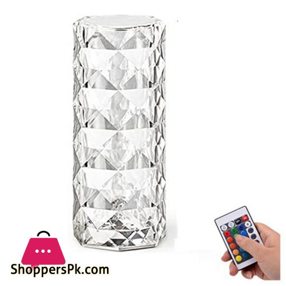 Acrylic Diamond Table Lamp, Adjustable USB Rechargeable Crystal Lamp, Bedside Night Light Decor Bedroom Nightstand Lamps