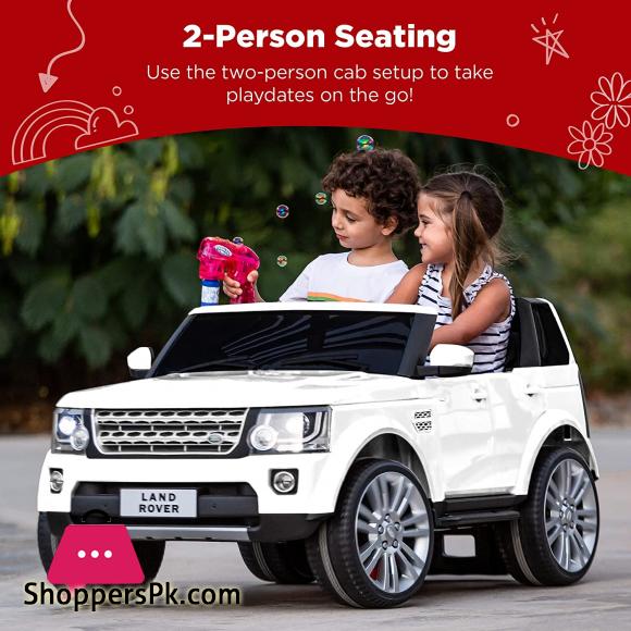 Official Licensed Land Rover Ride On Car 2-Seater with Parent Remote Control MP3 Player