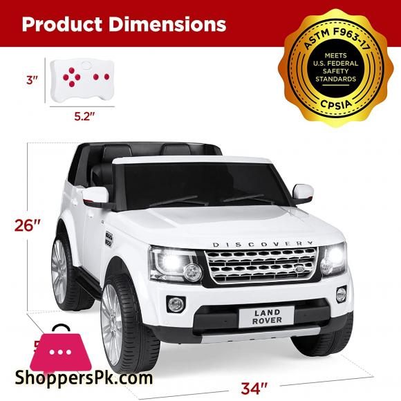 Official Licensed Land Rover Ride On Car 2-Seater with Parent Remote Control MP3 Player