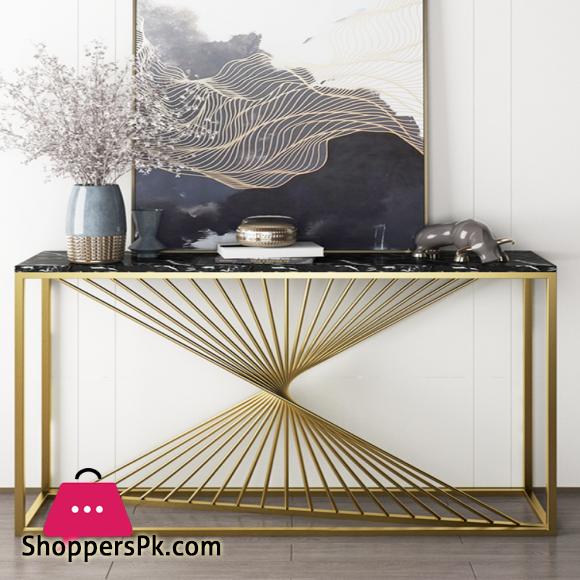 Light Luxury Modern Console Marbre Living Room Sofa Tables Nordic Home Iron Sofa Table Furniture Bedroom Decoration Cabinet