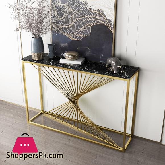 Light Luxury Modern Console Marbre Living Room Sofa Tables Nordic Home Iron Sofa Table Furniture Bedroom Decoration Cabinet