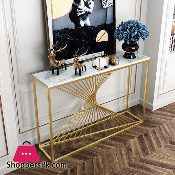 Light Luxury Modern Console Marbre Living Room Sofa Tables Nordic Home Iron Sofa Table Furniture Bedroom Decoration Cabinet
