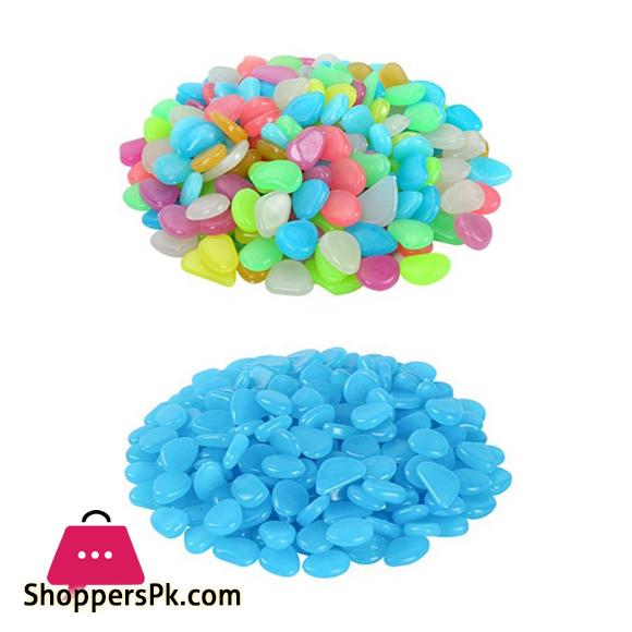 Luminous Night Glowing Stones Decorative Dark Glowing Pebbles - Aquarium Fish Tank Glowing Rocks and Pebbles Home Decoration Glowing Rocks