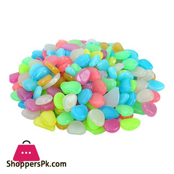Luminous Night Glowing Stones Decorative Dark Glowing Pebbles - Aquarium Fish Tank Glowing Rocks and Pebbles Home Decoration Glowing Rocks