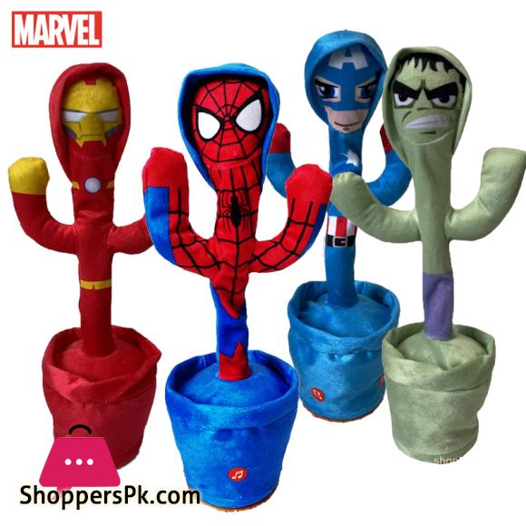 Marvel Avengers Speak Talk Sound Record Repeat Toy Talking Toy Dancing Doll Captain America Iron Man Spiderman Kid Gift