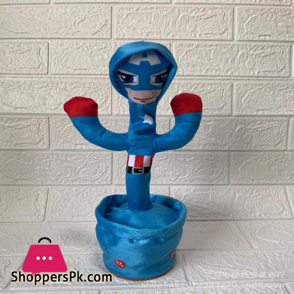 Marvel Avengers Speak Talk Sound Record Repeat Toy Talking Toy Dancing Doll Captain America Iron Man Spiderman Kid Gift