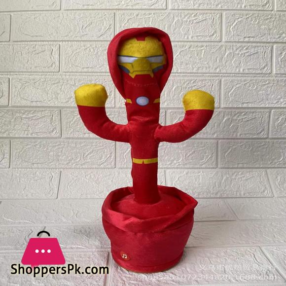 Marvel Avengers Speak Talk Sound Record Repeat Toy Talking Toy Dancing Doll Captain America Iron Man Spiderman Kid Gift