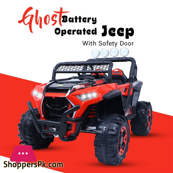 Road King Rechargeable Battery Operated Ride on Car Jeep for Kids Baby with R/C Children Car Age 2 to 12 Years