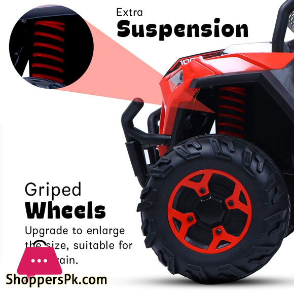 Road King Rechargeable Battery Operated Ride on Car Jeep for Kids Baby with R/C Children Car Age 2 to 12 Years