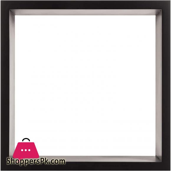 Square Cube Floating Wall Shelf Set of 3 Black