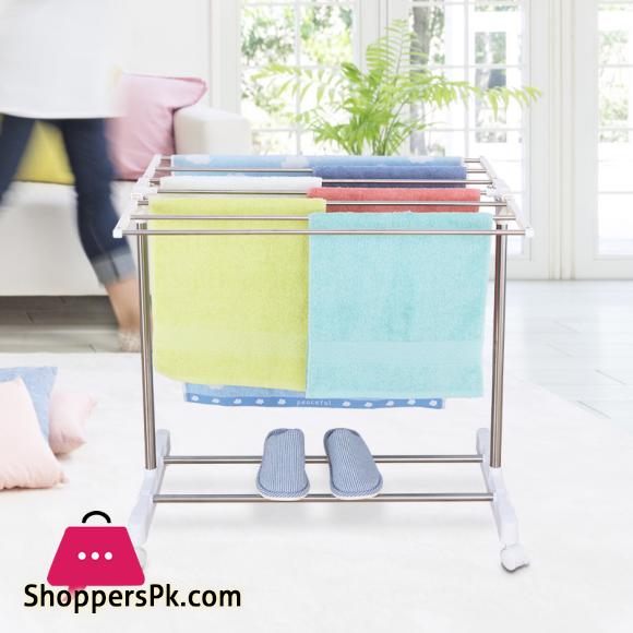 Towel Rack Floor Type Folding Indoor Mini Drying Rack Household Balcony Small Drying Rack