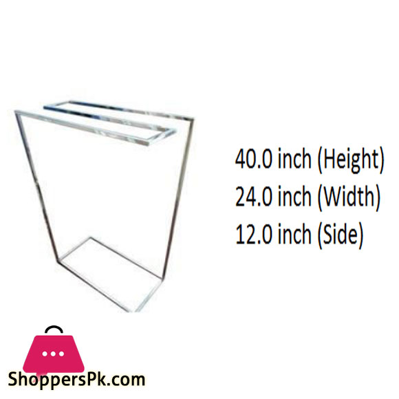 Towel Stand Square 2 Step S.Steel - EH1002