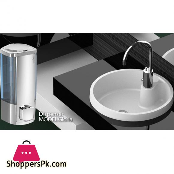 Wall-Mounted Translucent Soap Dispenser Plastic Hand Soap/Shampoo/Shower Gel Single Head 400ML