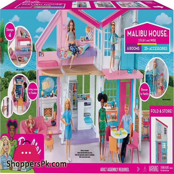 Barbie Malibu House Playset 60 cm