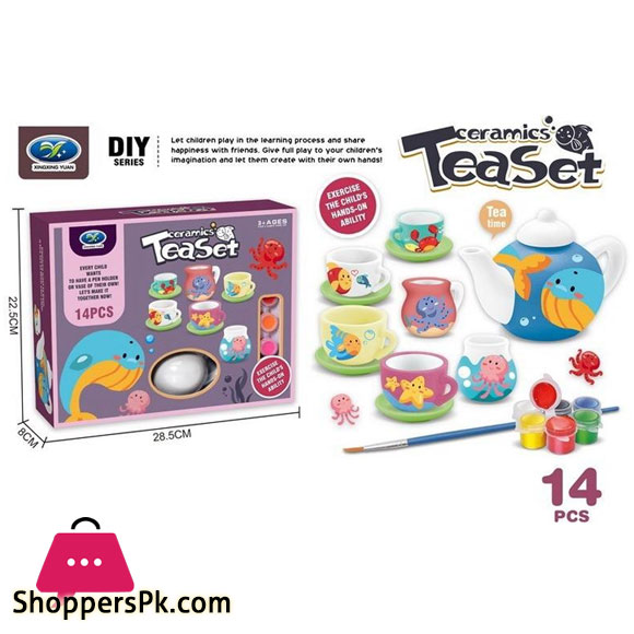Ceramics Tea Set 14 Pcs For kids