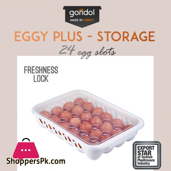 Egg Holder - Eggy Plus Freshness Lock 24 Hold