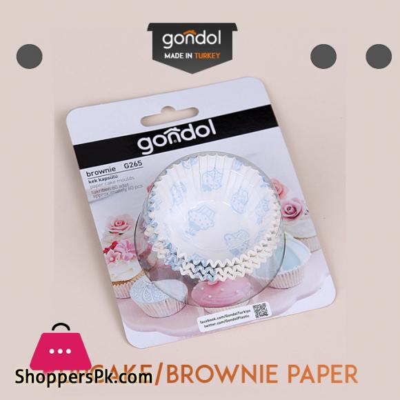 Gondol Cupcake Brownie Paper Cover 60 Covers