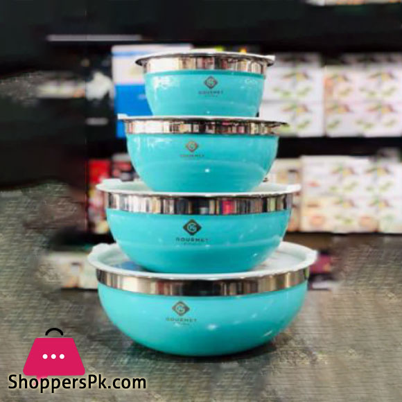 Green Mixing Bowl 4 pcs Set - 219746