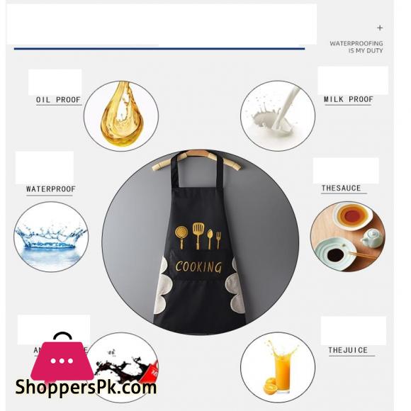 Home Kitchen Waterproof and Oilproof Cute Male and Female Work Cloth
