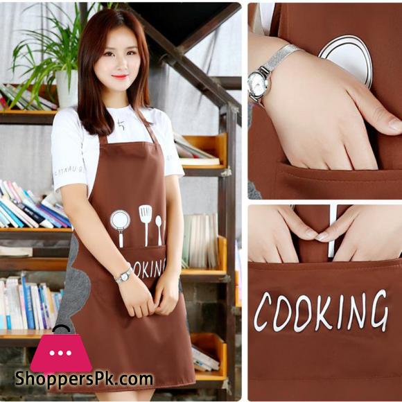 Home Kitchen Waterproof and Oilproof Cute Male and Female Work Cloth