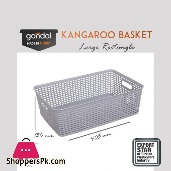 Gondol Kangaroo Rectangle Knit Basket - Large