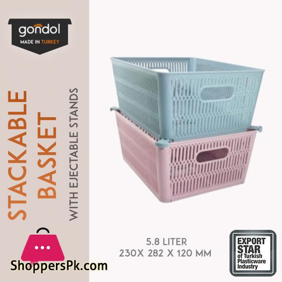 Gondol Kangaroo Stackable Rectangle Knit Basket - 1 Piece