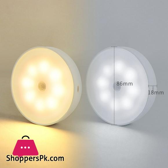 LED body induction lamp induction night light no need to wire USB charging intelligent induction magnetic suction
