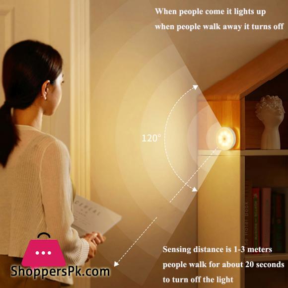 LED body induction lamp induction night light no need to wire USB charging intelligent induction magnetic suction