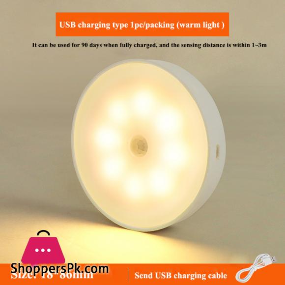 LED body induction lamp induction night light no need to wire USB charging intelligent induction magnetic suction