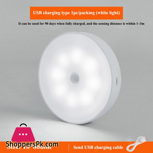 LED body induction lamp induction night light no need to wire USB charging intelligent induction magnetic suction