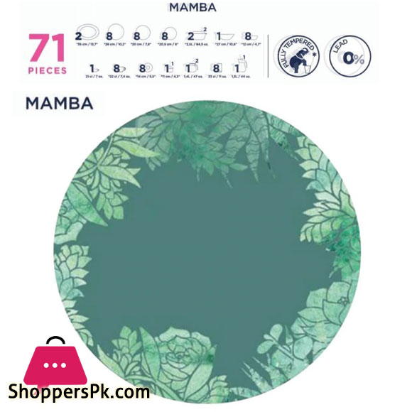 Luminarc Glassware Mamba Dinner Set - 71 Pieces