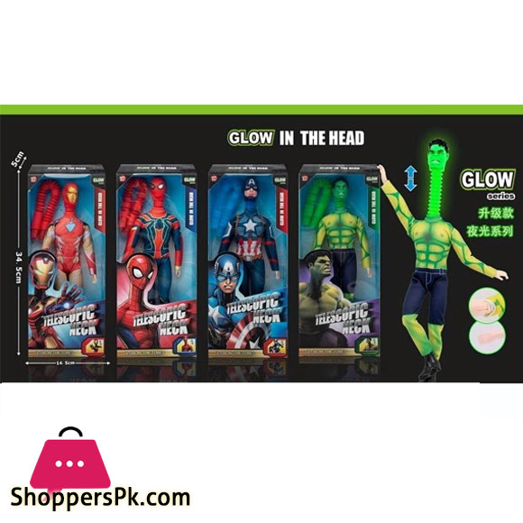 Marvel Telescopic Neck With Glow In The Head Hero
