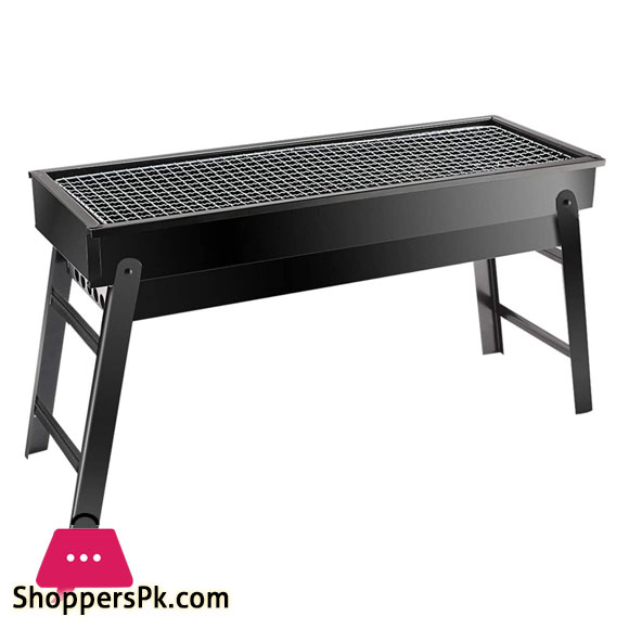 Portable BBQ Grill Charcoal Stainless Steel Foldable Barbecue Tool Kits for Camping Picnic Outdoor Garden Party