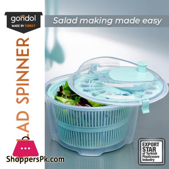 Gondol Salad Spinner Bowl - Salad Making Made Easy 4.4 Liter