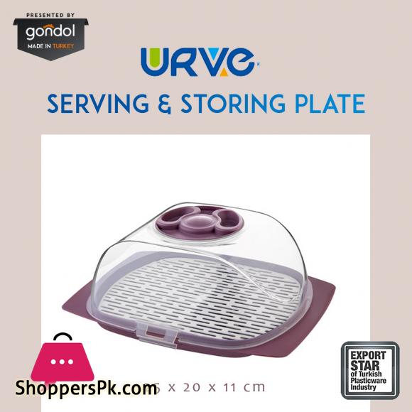 Gondol Serving and Storing Plate Box - Idea for Cakes Deserts and Savories